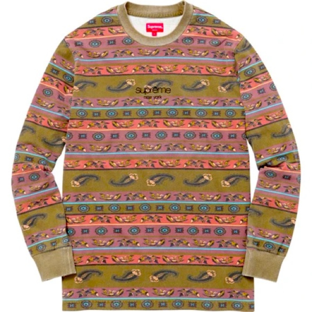 Supreme Paisley long sleeve top